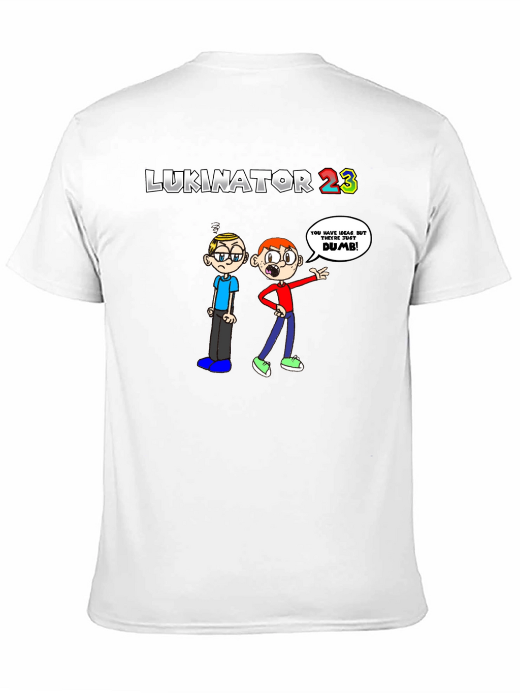 LUKINATOR 23 Cartoon Graphic Print T-Shirt