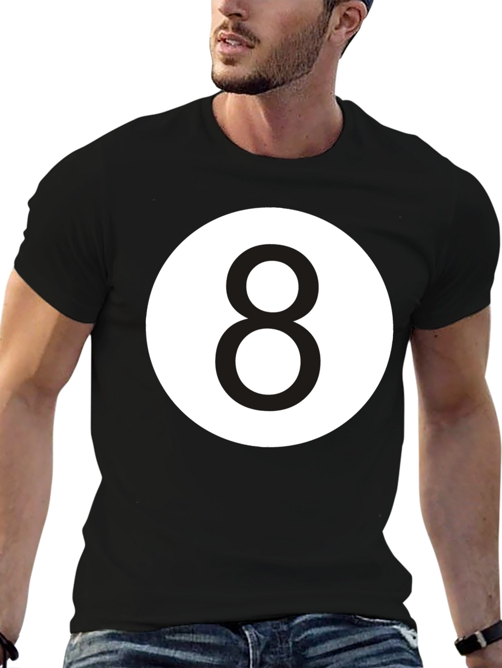 8 Ball Graphic Tee - Classic Black T-Shirt