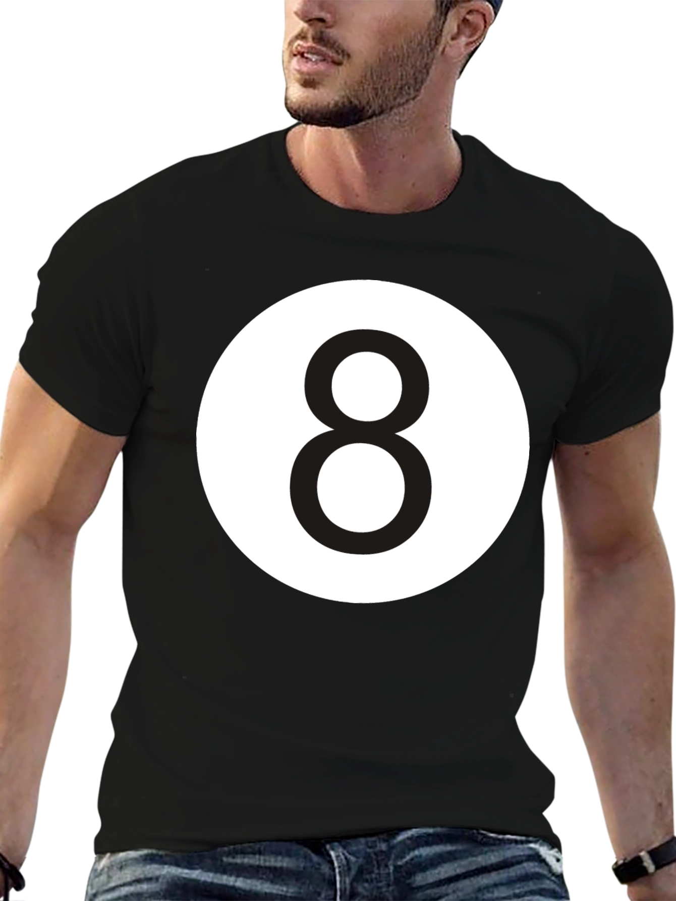 8 Ball Graphic Tee - Classic Black T-Shirt