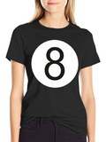 8 Ball Graphic Tee - Classic Black T-Shirt