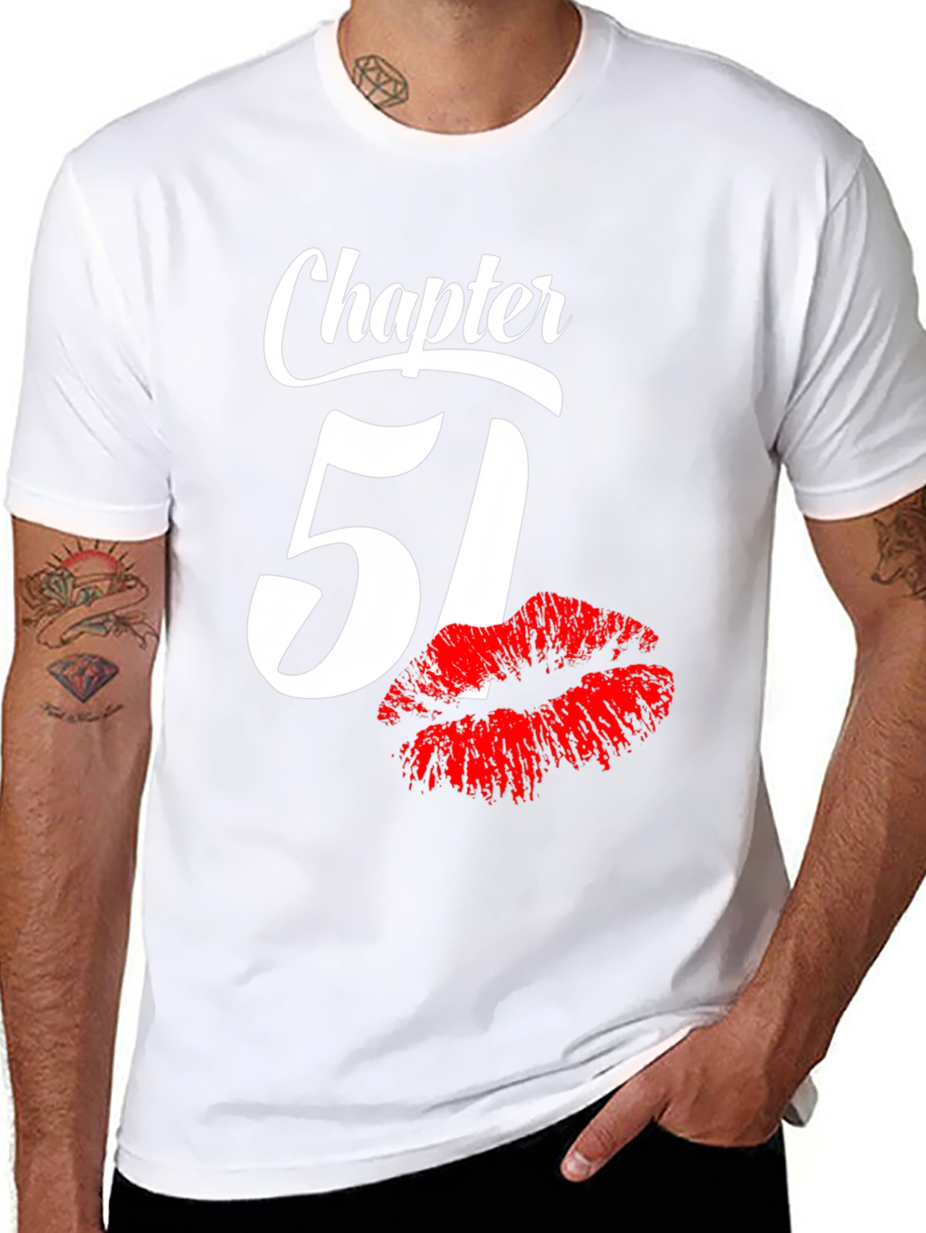 Chapter 51 Birthday T-Shirt with Lip Print