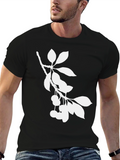 Cherry Branch T-Shirt - Stylish Black Tee