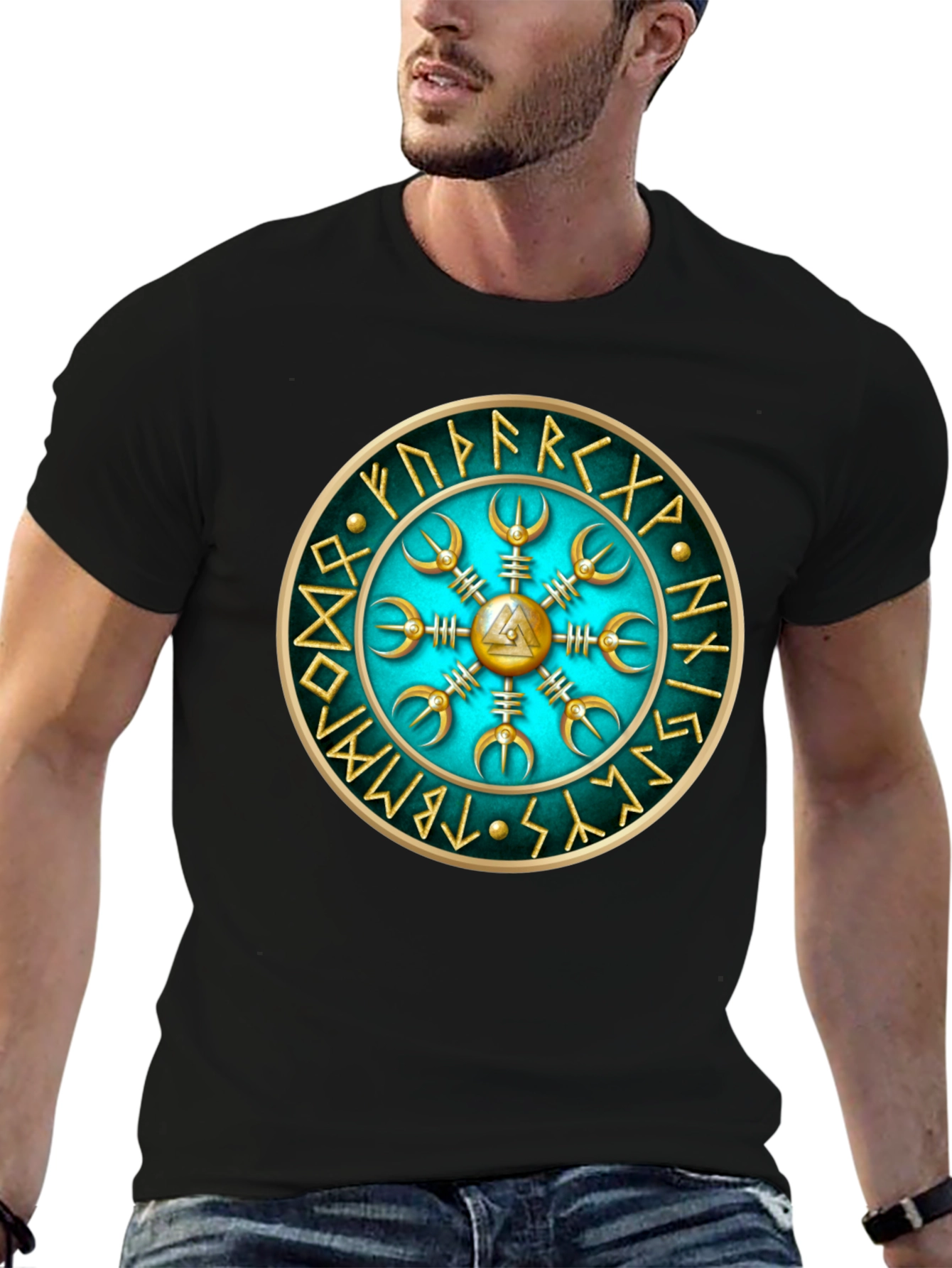 Viking Compass Vegvisir Graphic Tee