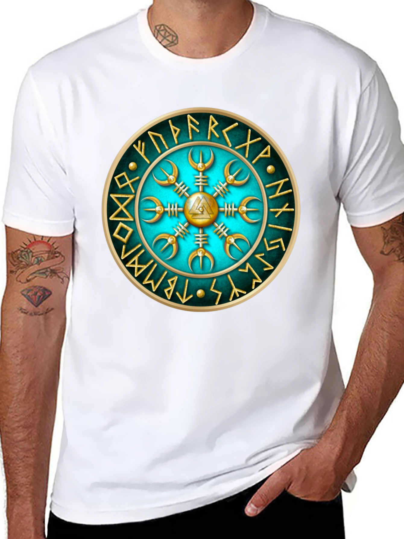 Viking Compass Vegvisir Graphic Tee