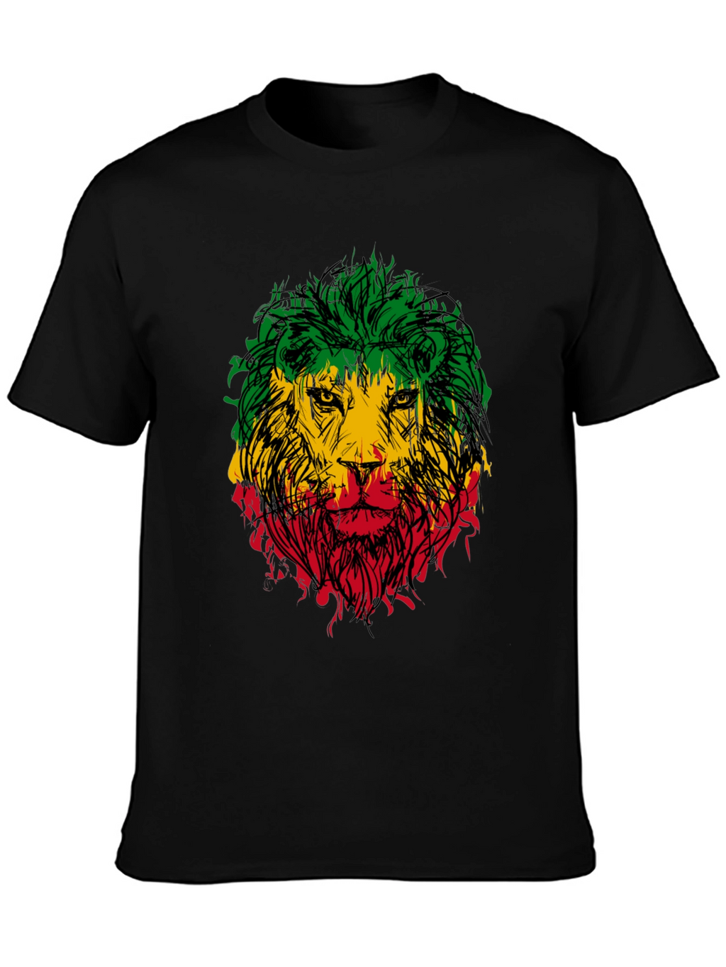 Rasta Lion Graphic Tee - Reggae Style