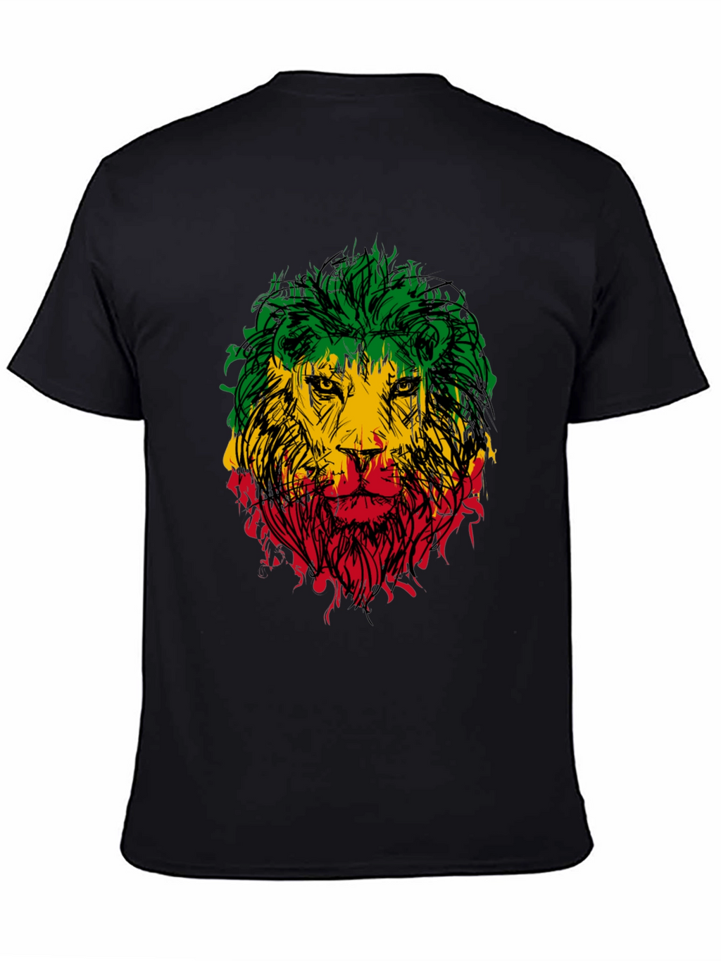 Rasta Lion Graphic Tee - Reggae Style