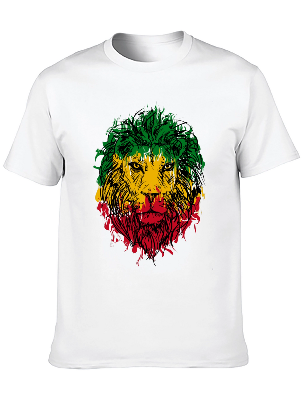 Rasta Lion Graphic Tee - Reggae Style