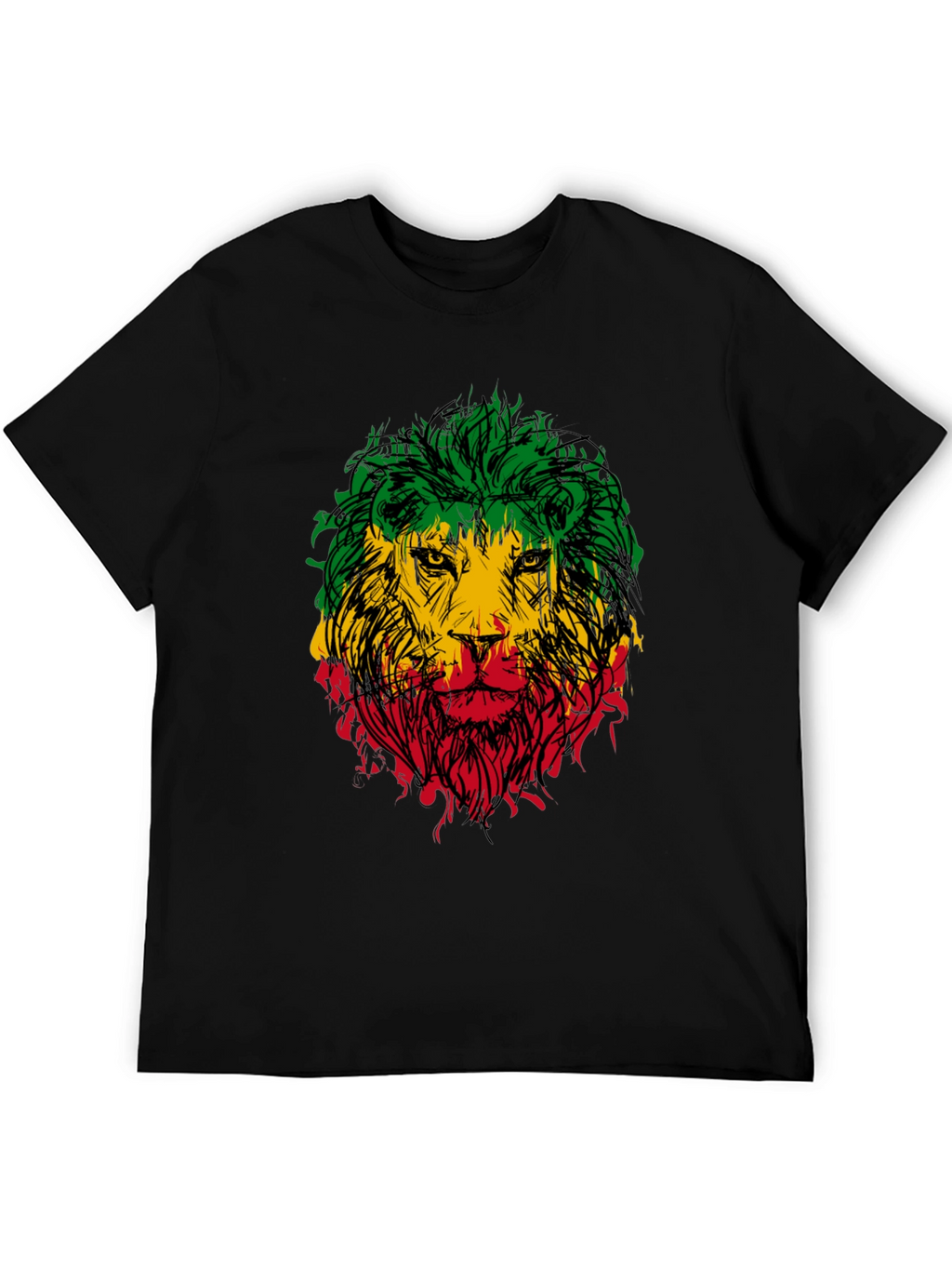 Rasta Lion Graphic Tee - Reggae Style