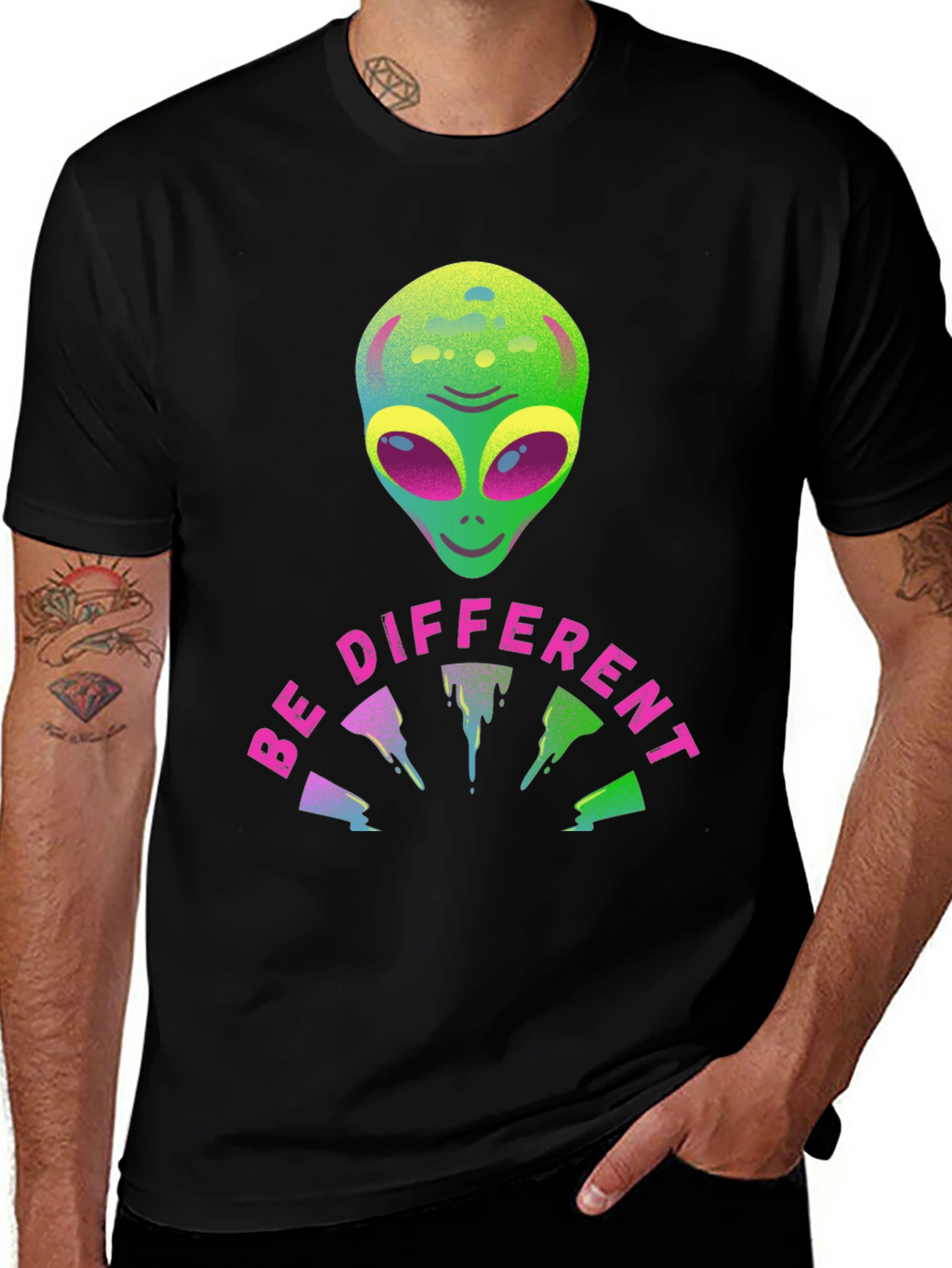 Be Different Alien Graphic Tee