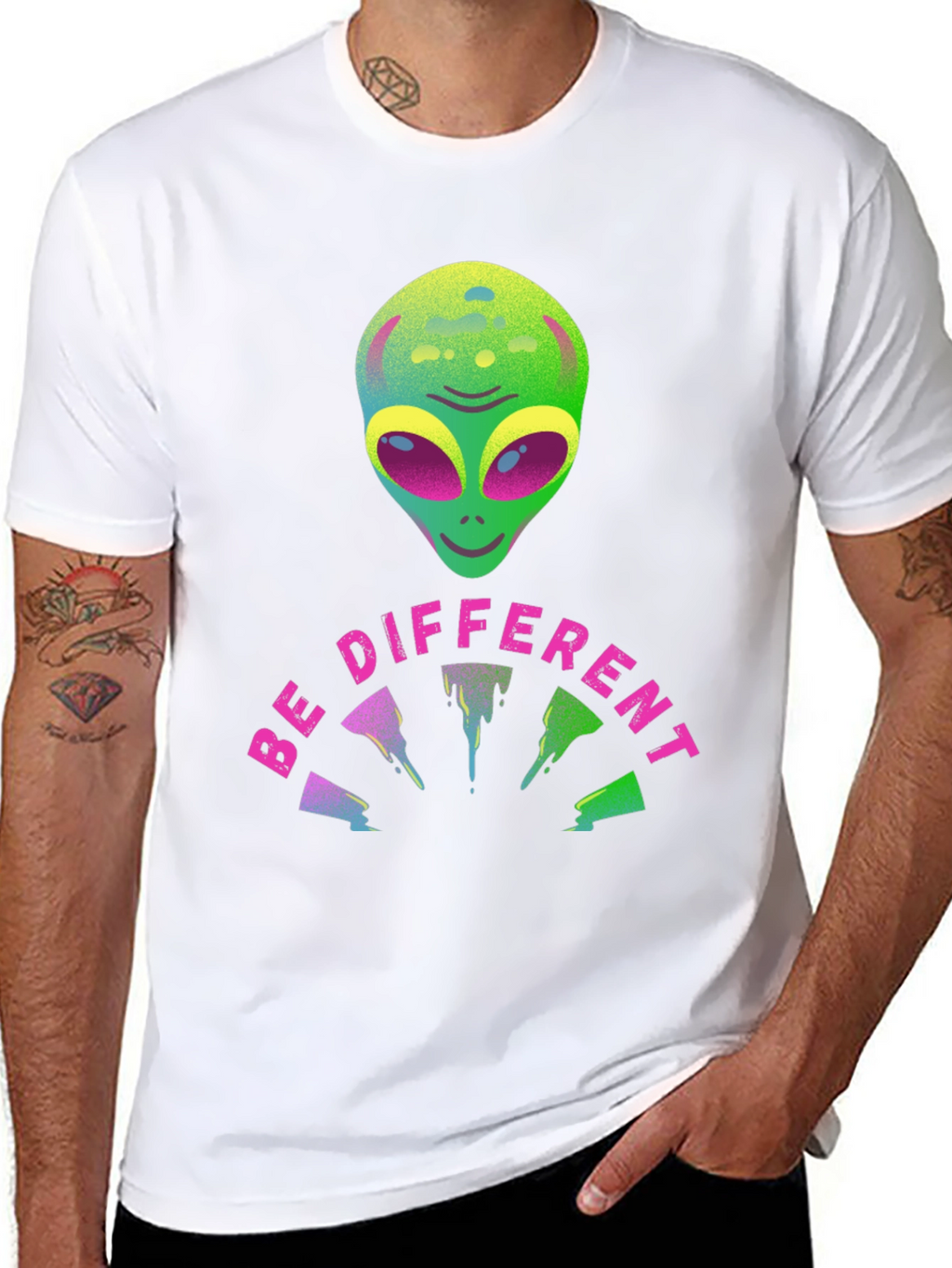 Be Different Alien Graphic Tee