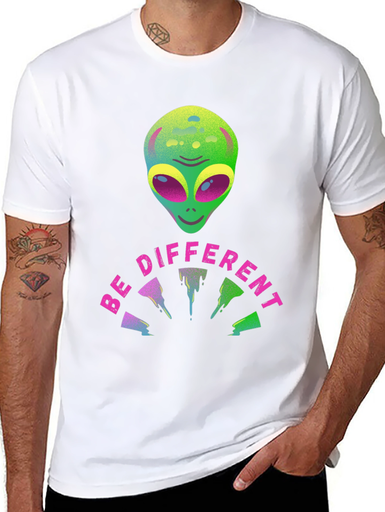 Be Different Alien Graphic Tee