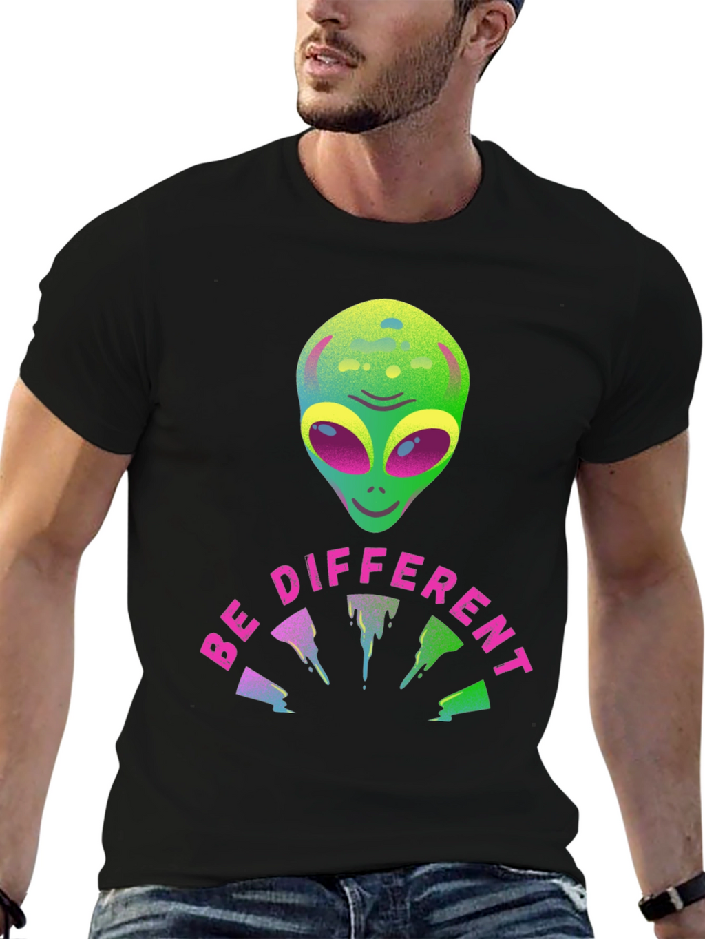 Be Different Alien Graphic Tee