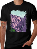 Mountain Vista Graphic Tee - Black Cotton