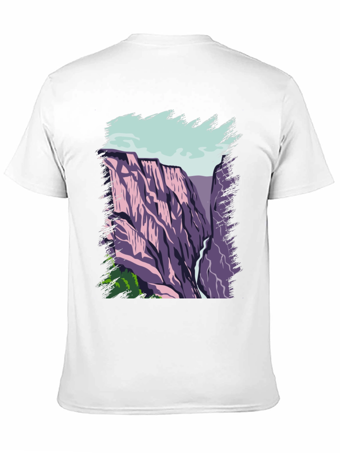 Mountain Vista Graphic Tee - Black Cotton