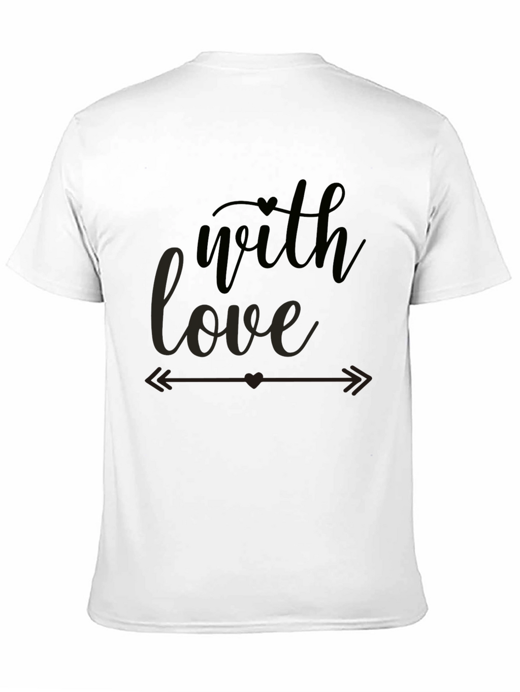 With Love Graphic Tee - Stylish Black T-Shirt