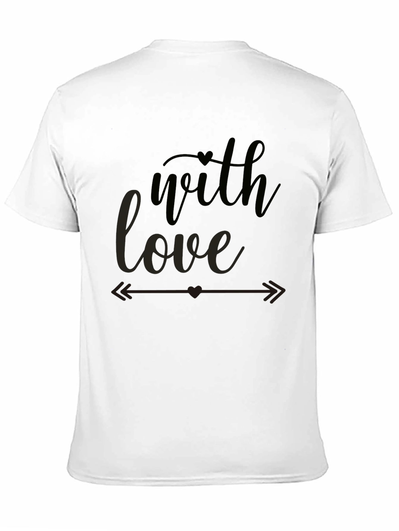 With Love Graphic Tee - Stylish Black T-Shirt