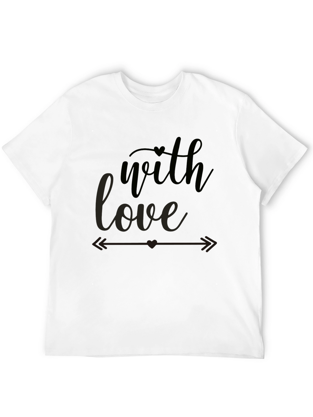 With Love Graphic Tee - Stylish Black T-Shirt