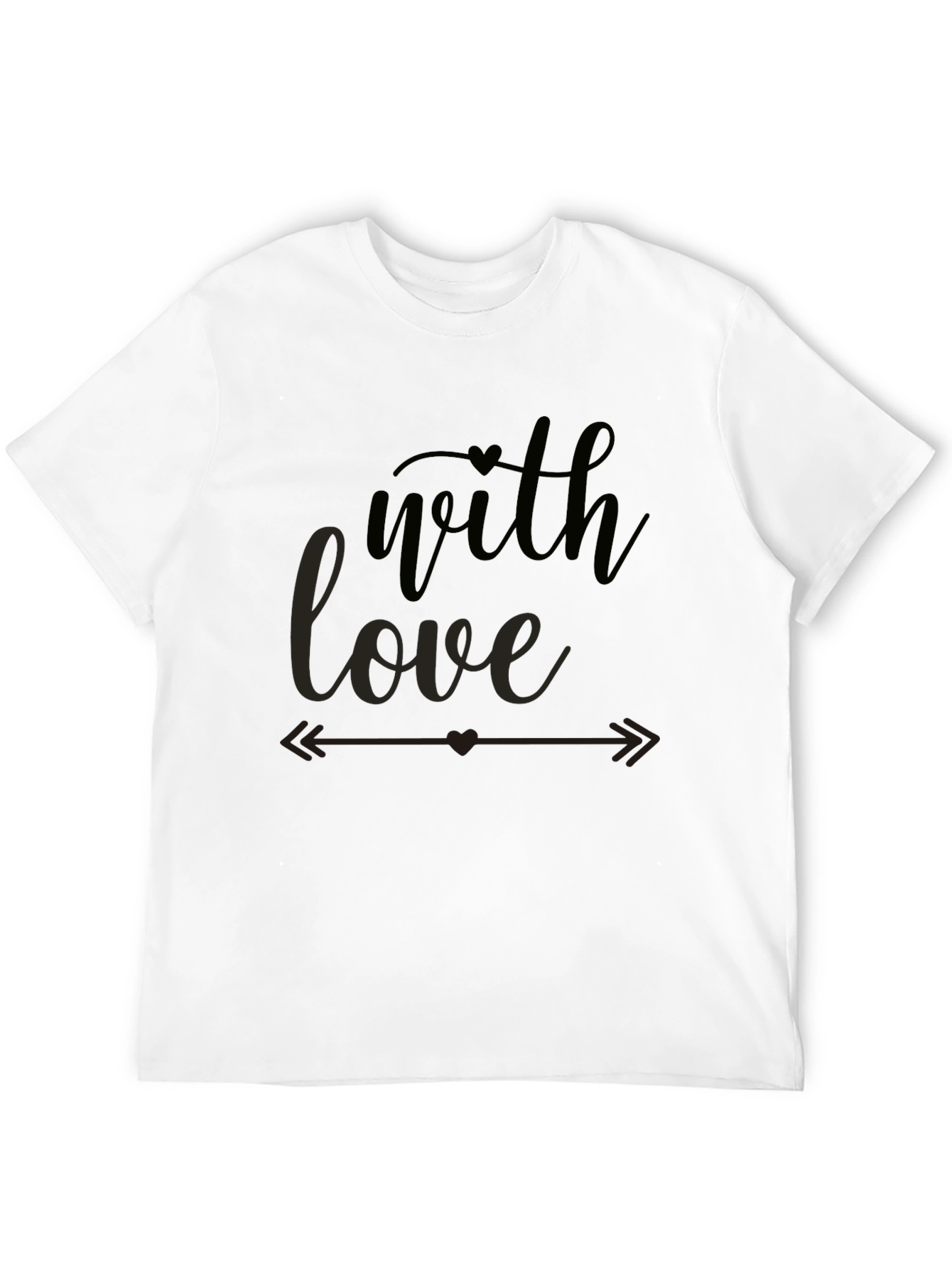 With Love Graphic Tee - Stylish Black T-Shirt