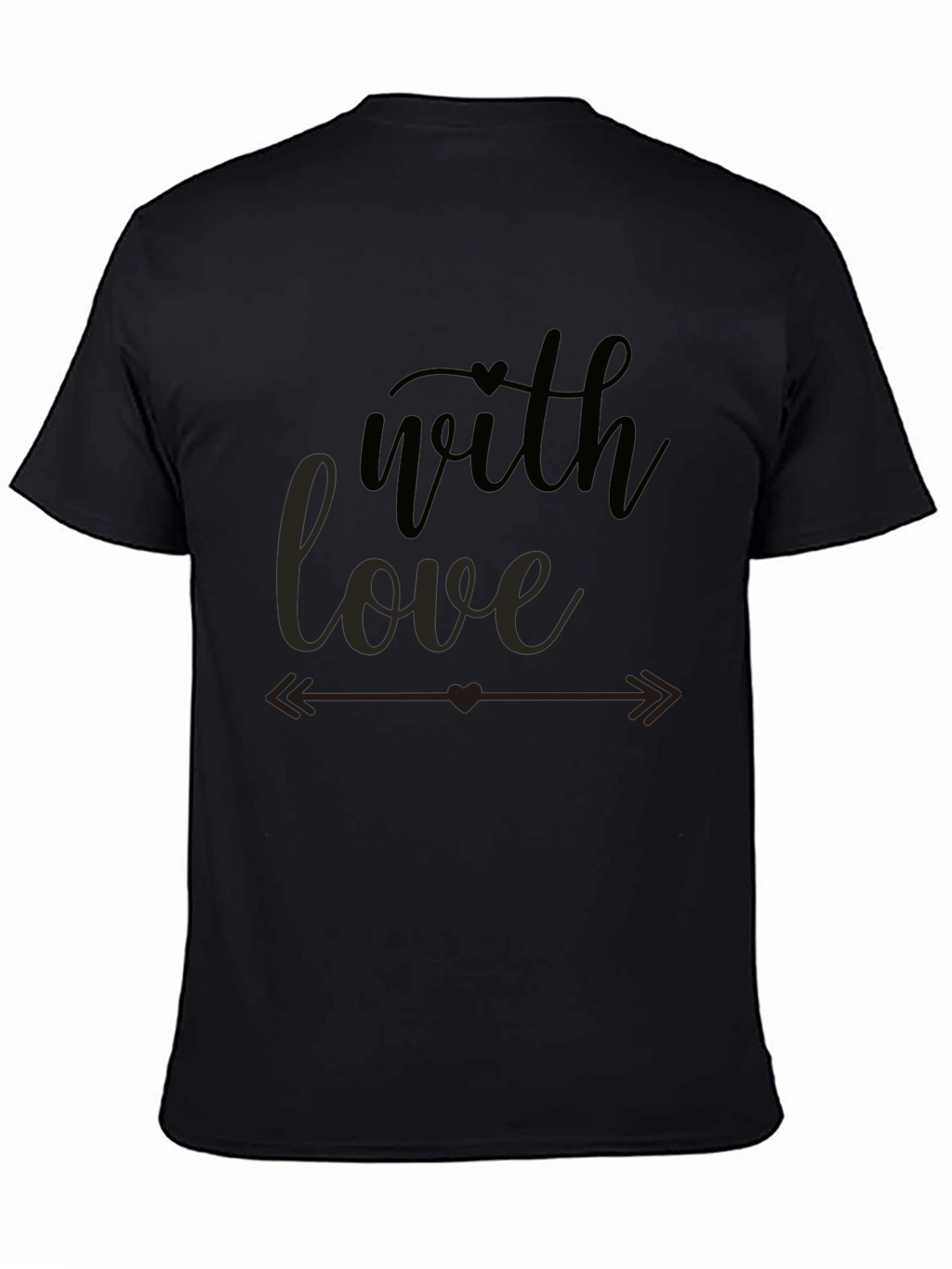 With Love Graphic Tee - Stylish Black T-Shirt