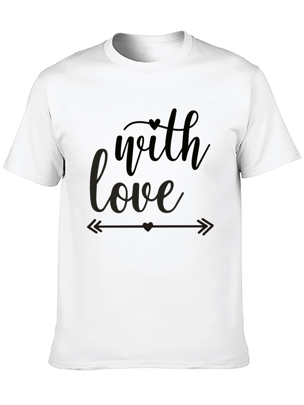 With Love Graphic Tee - Stylish Black T-Shirt