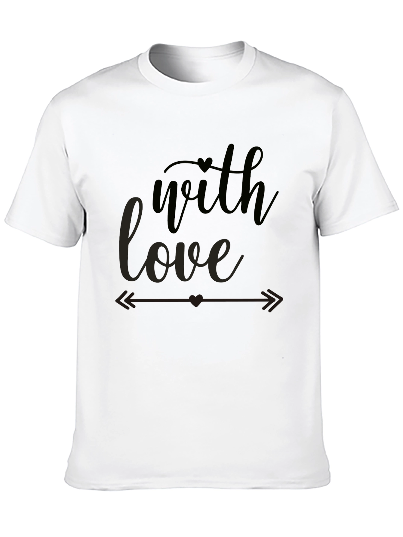 With Love Graphic Tee - Stylish Black T-Shirt