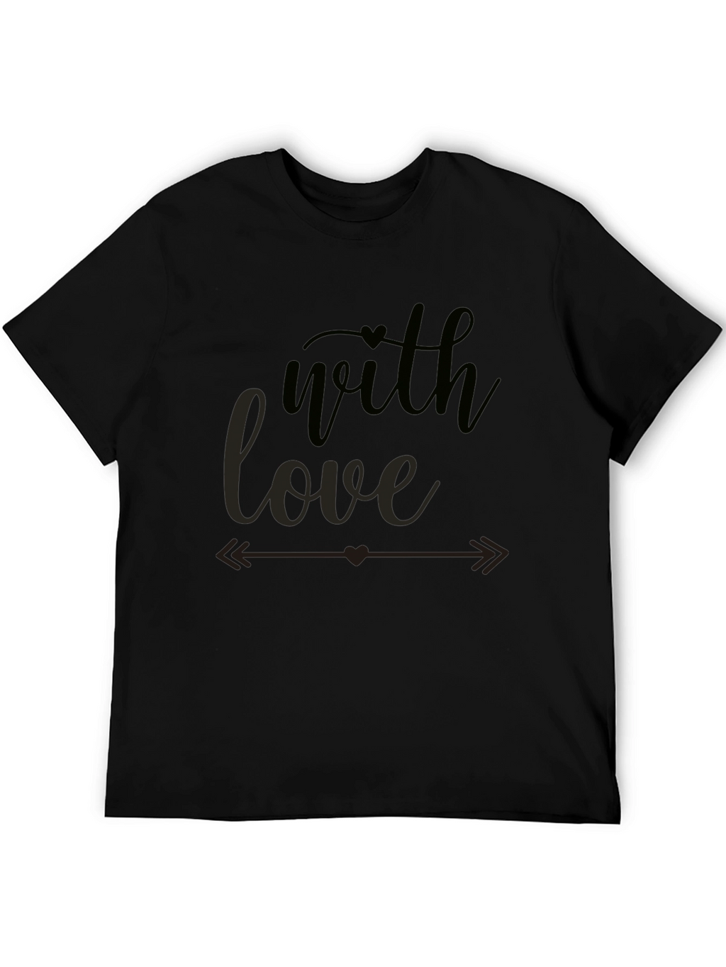 With Love Graphic Tee - Stylish Black T-Shirt