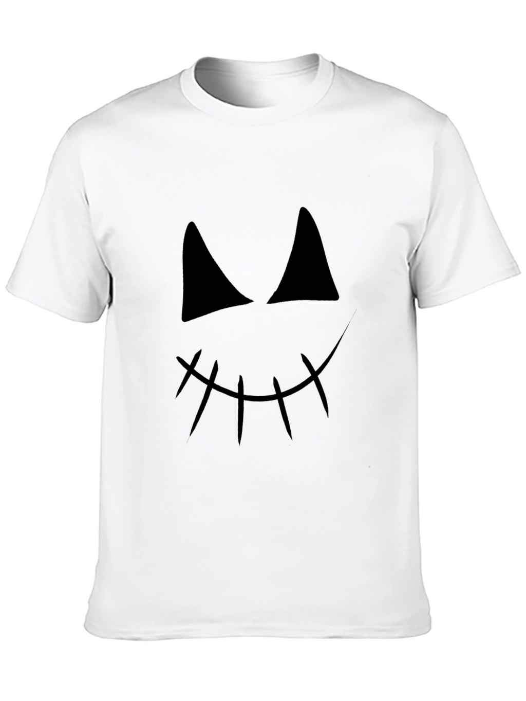 Spooky Face Graphic Tee - Halloween Shirt