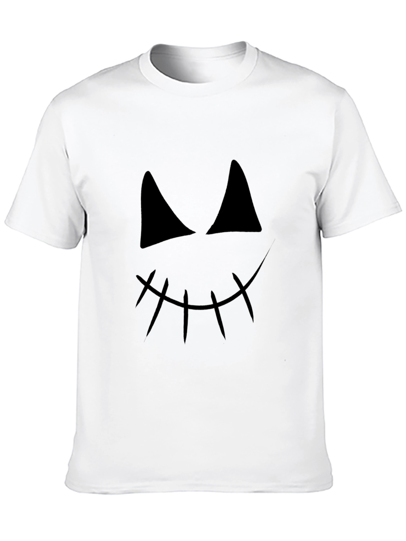 Spooky Face Graphic Tee - Halloween Shirt