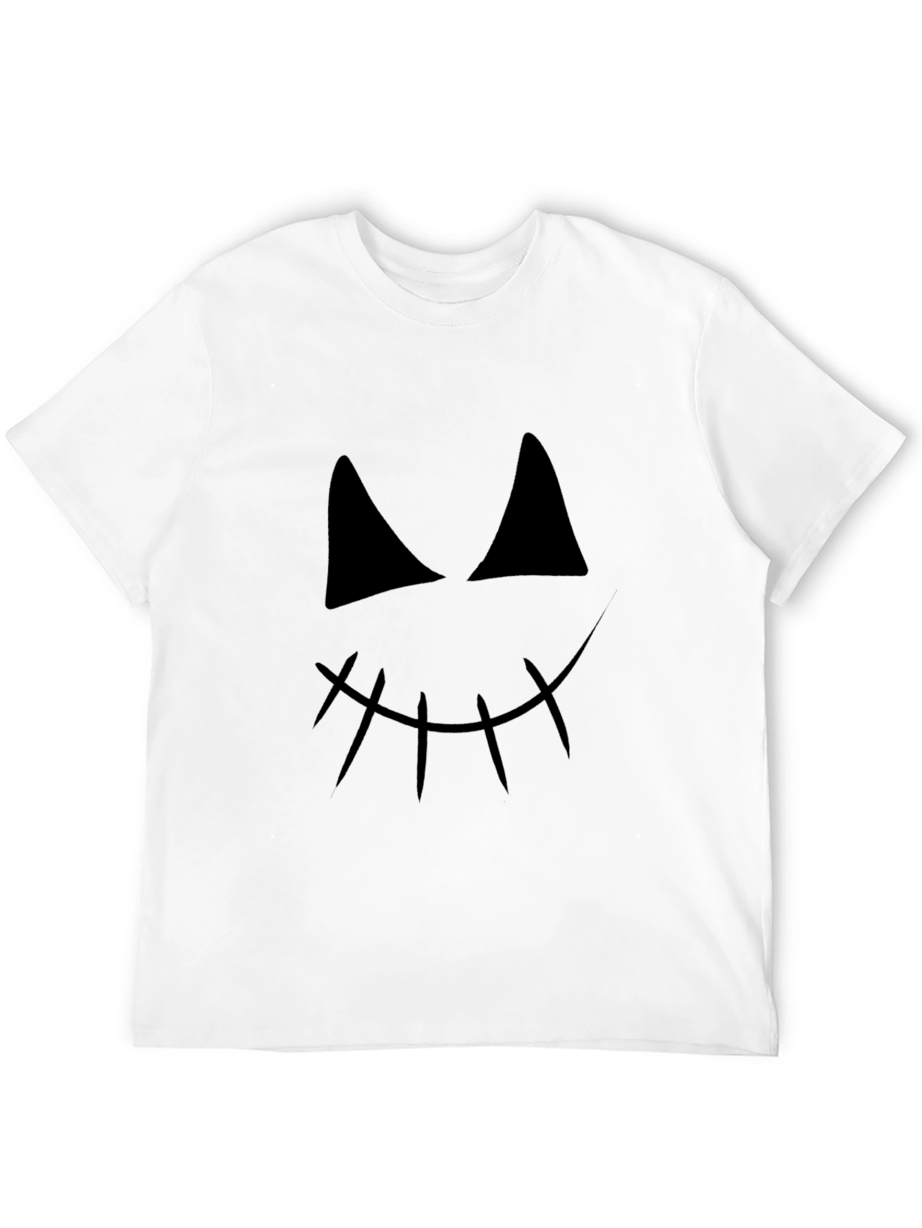 Spooky Face Graphic Tee - Halloween Shirt