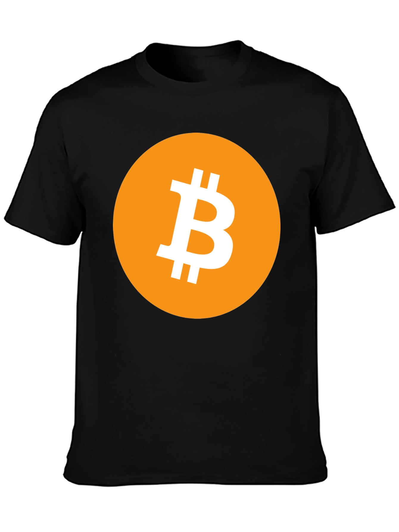 Bitcoin Logo Graphic Tee - Black