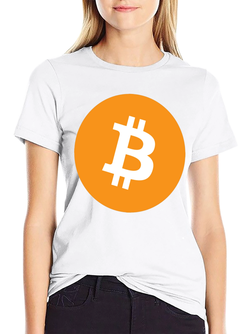Bitcoin Logo Graphic Tee - Black