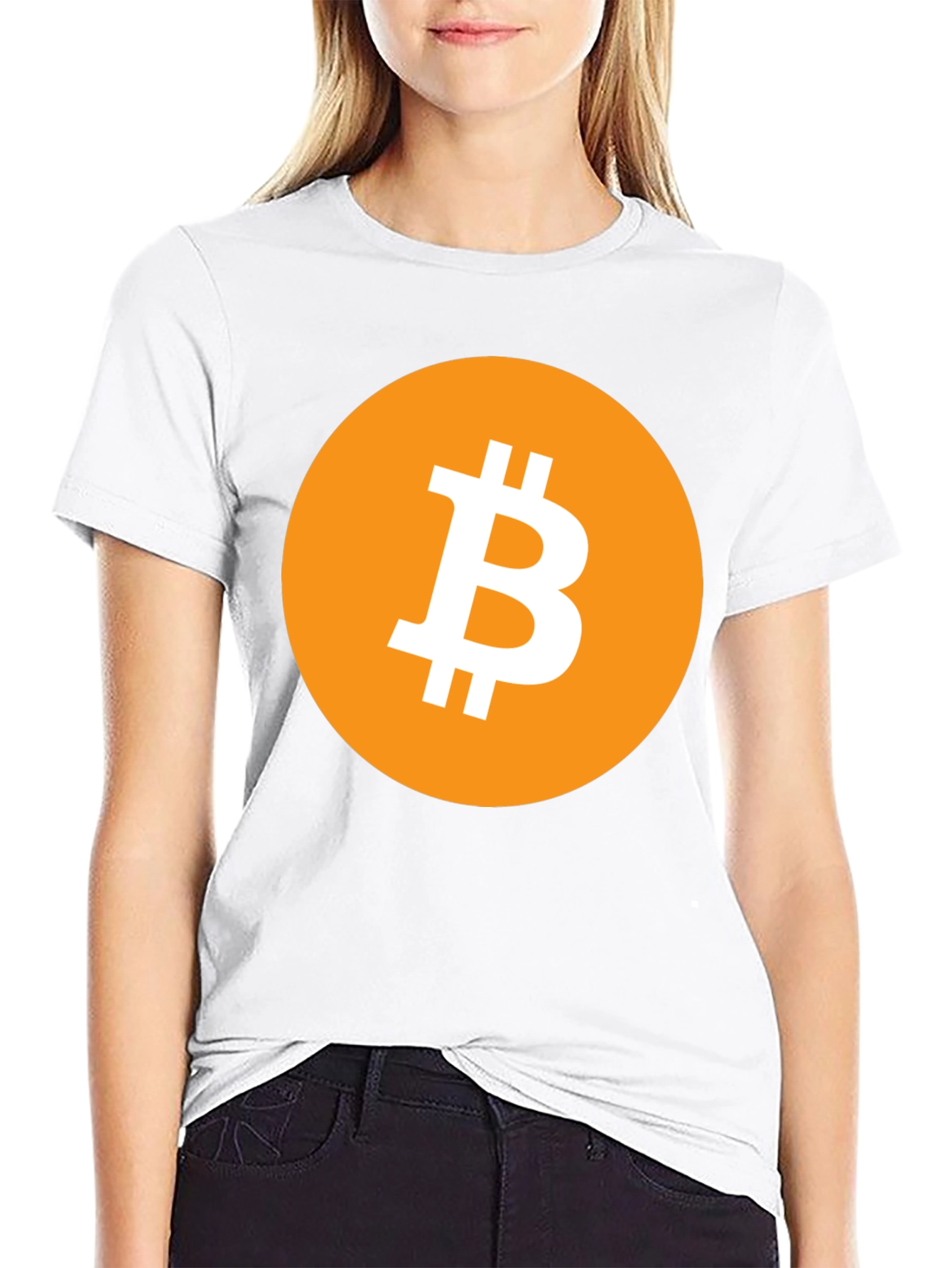 Bitcoin Logo Graphic Tee - Black