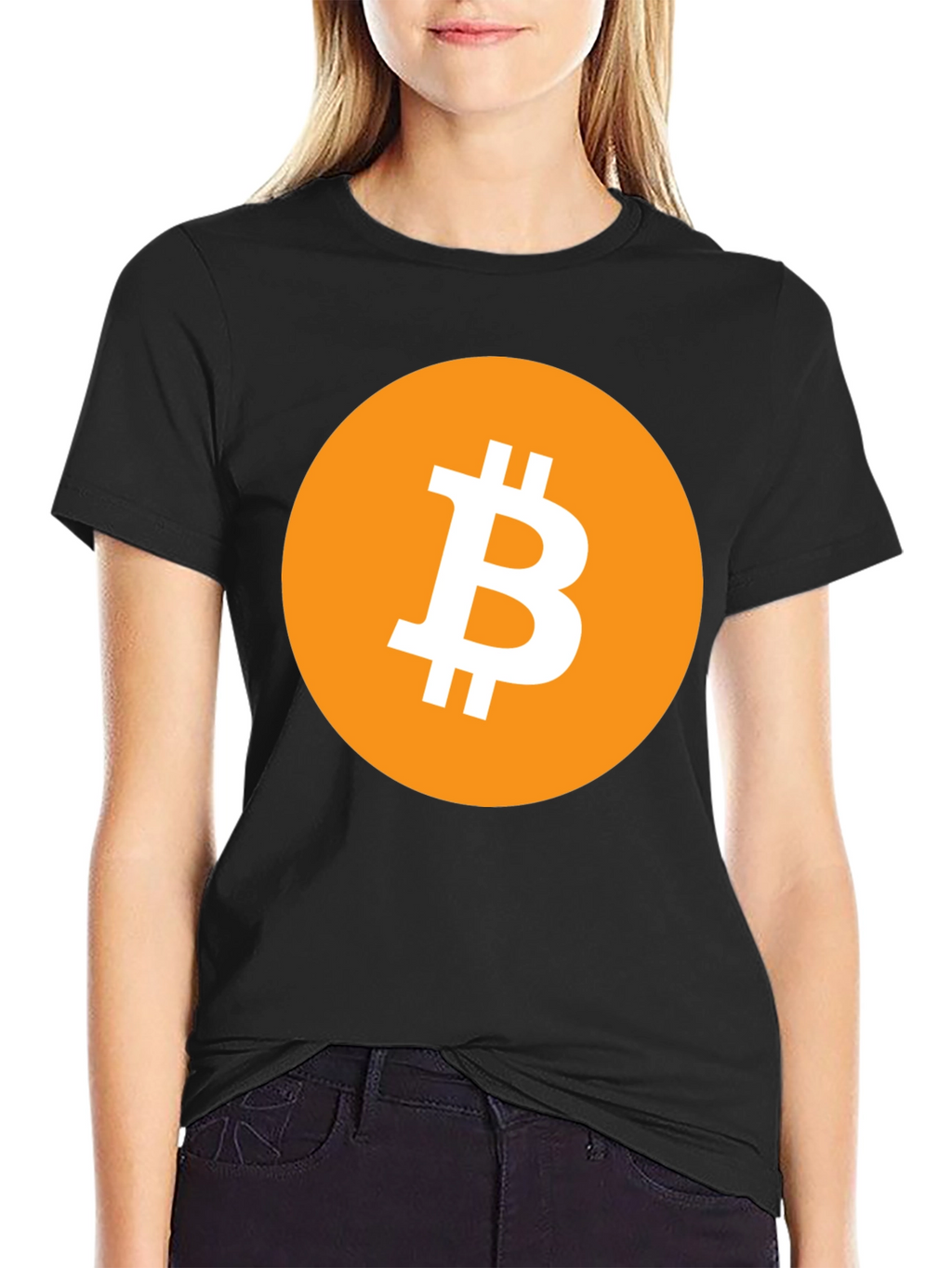 Bitcoin Logo Graphic Tee - Black