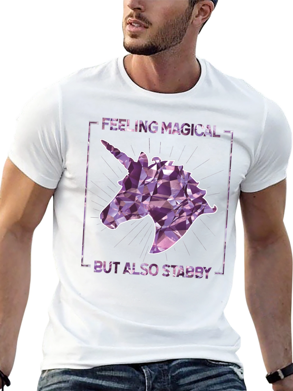 Magical Yet Stabby Unicorn Graphic Tee