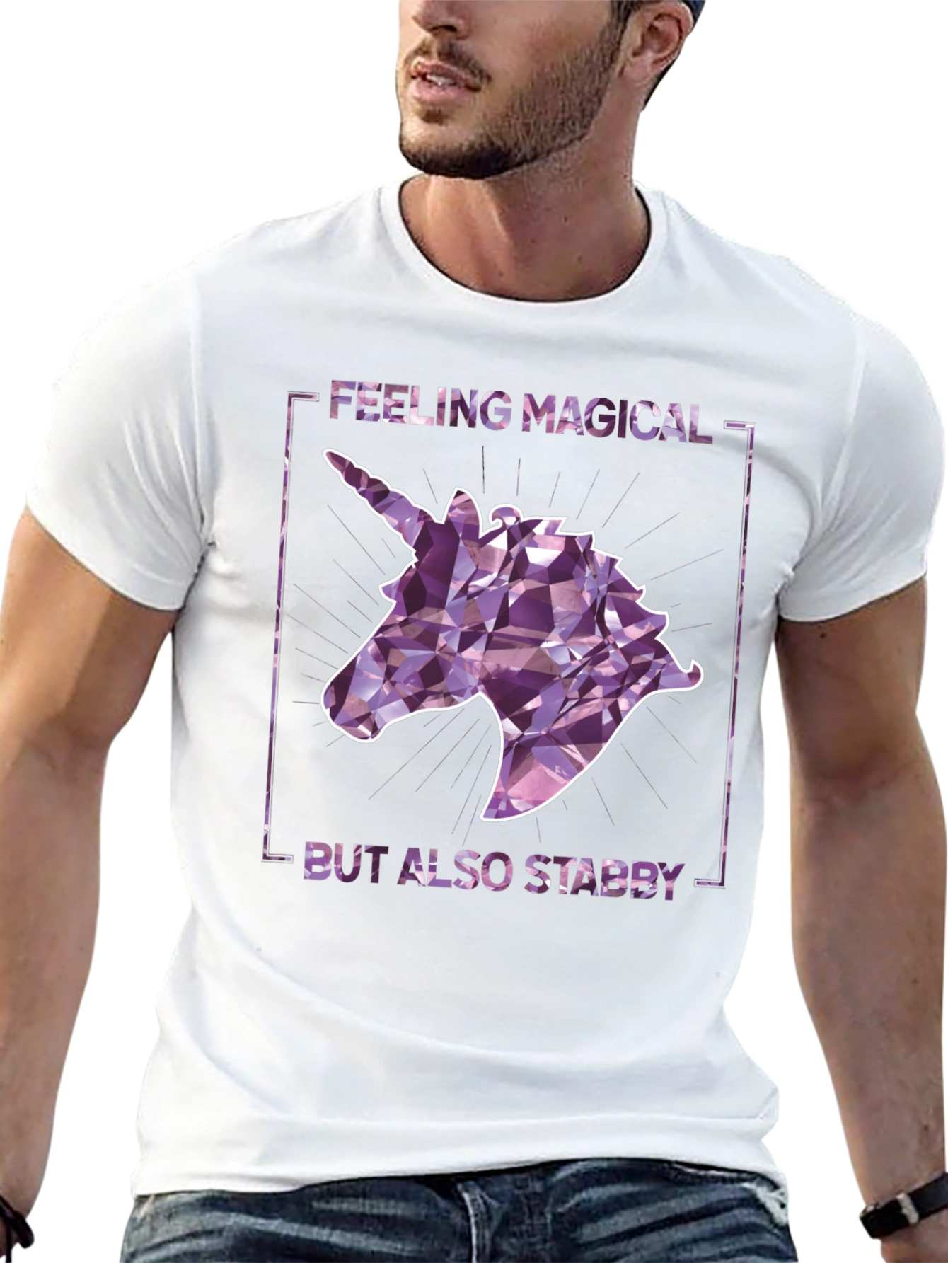 Magical Yet Stabby Unicorn Graphic Tee