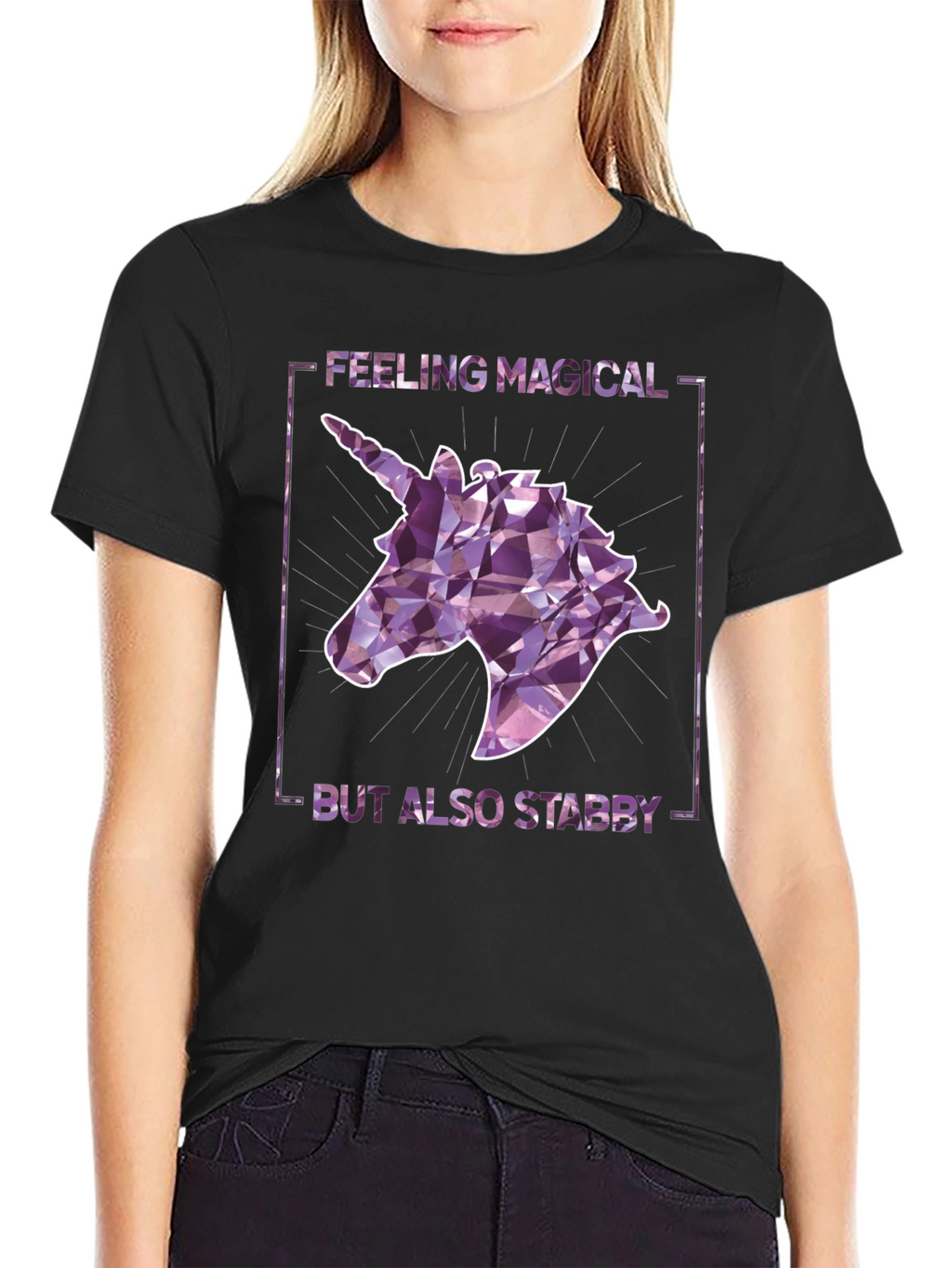Magical Yet Stabby Unicorn Graphic Tee