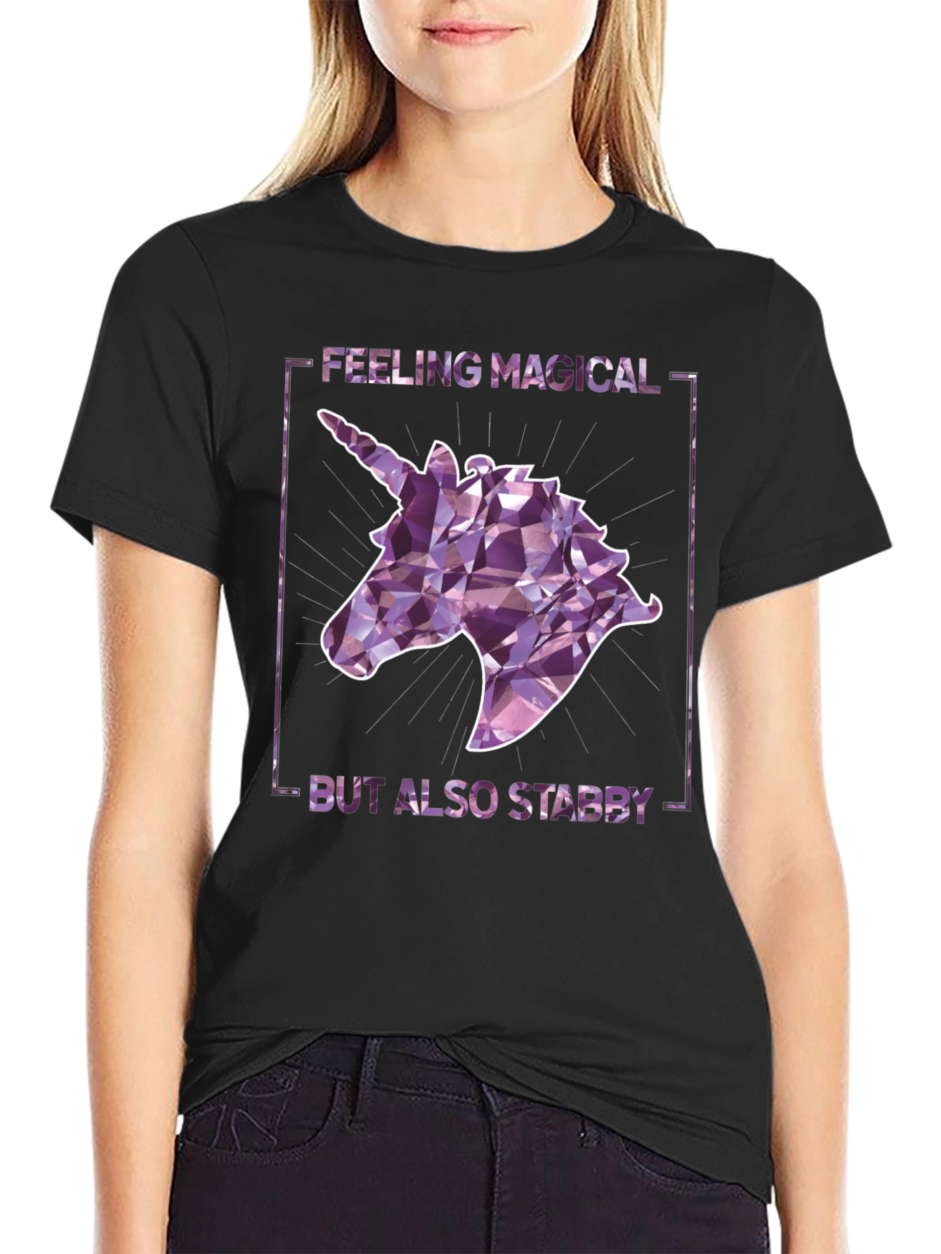 Magical Yet Stabby Unicorn Graphic Tee