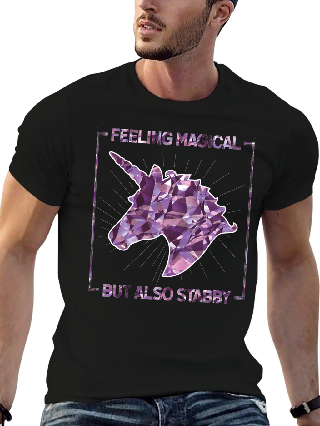Magical Yet Stabby Unicorn Graphic Tee