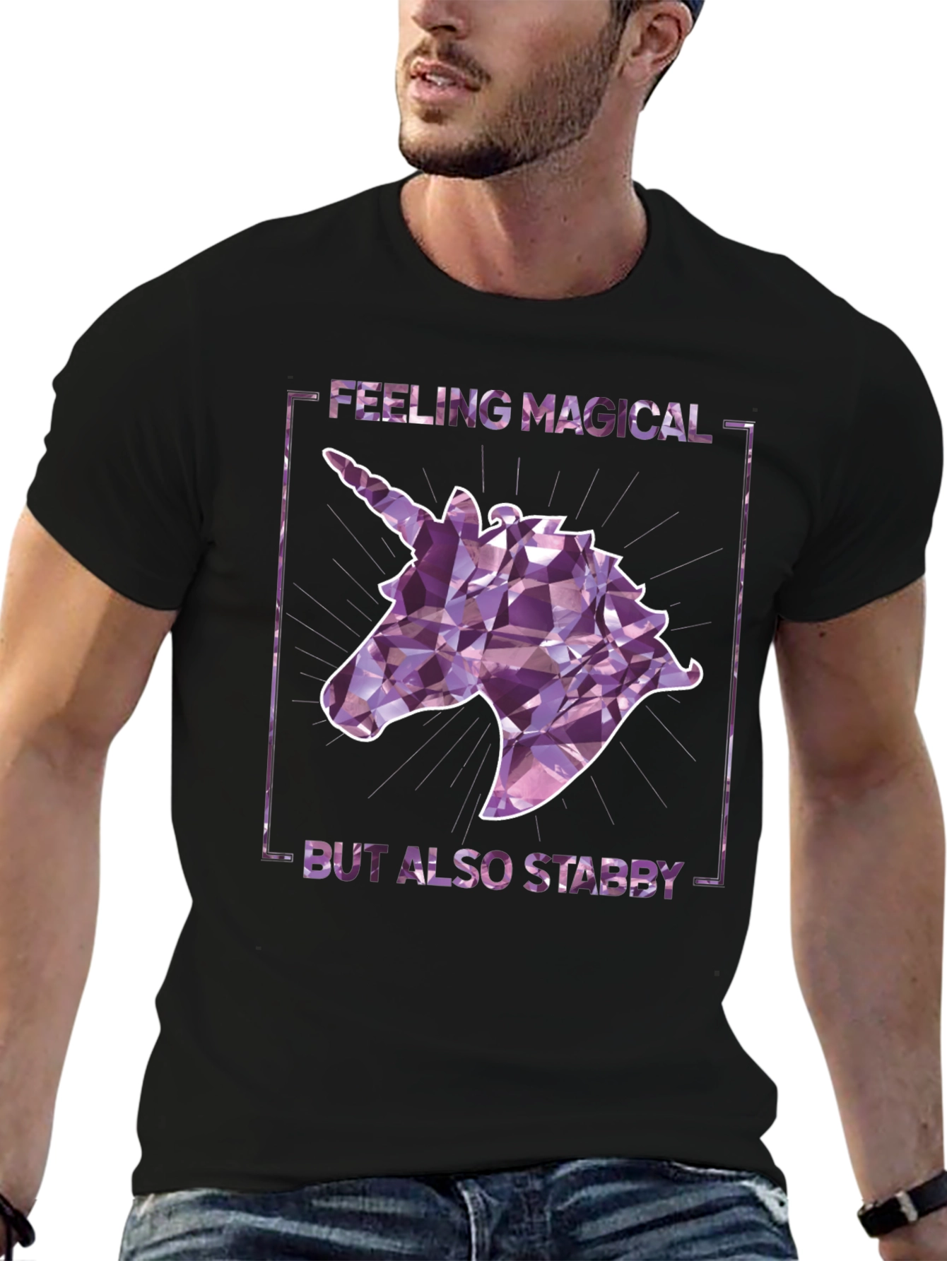 Magical Yet Stabby Unicorn Graphic Tee