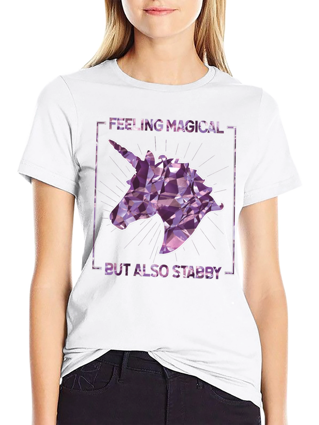 Magical Yet Stabby Unicorn Graphic Tee
