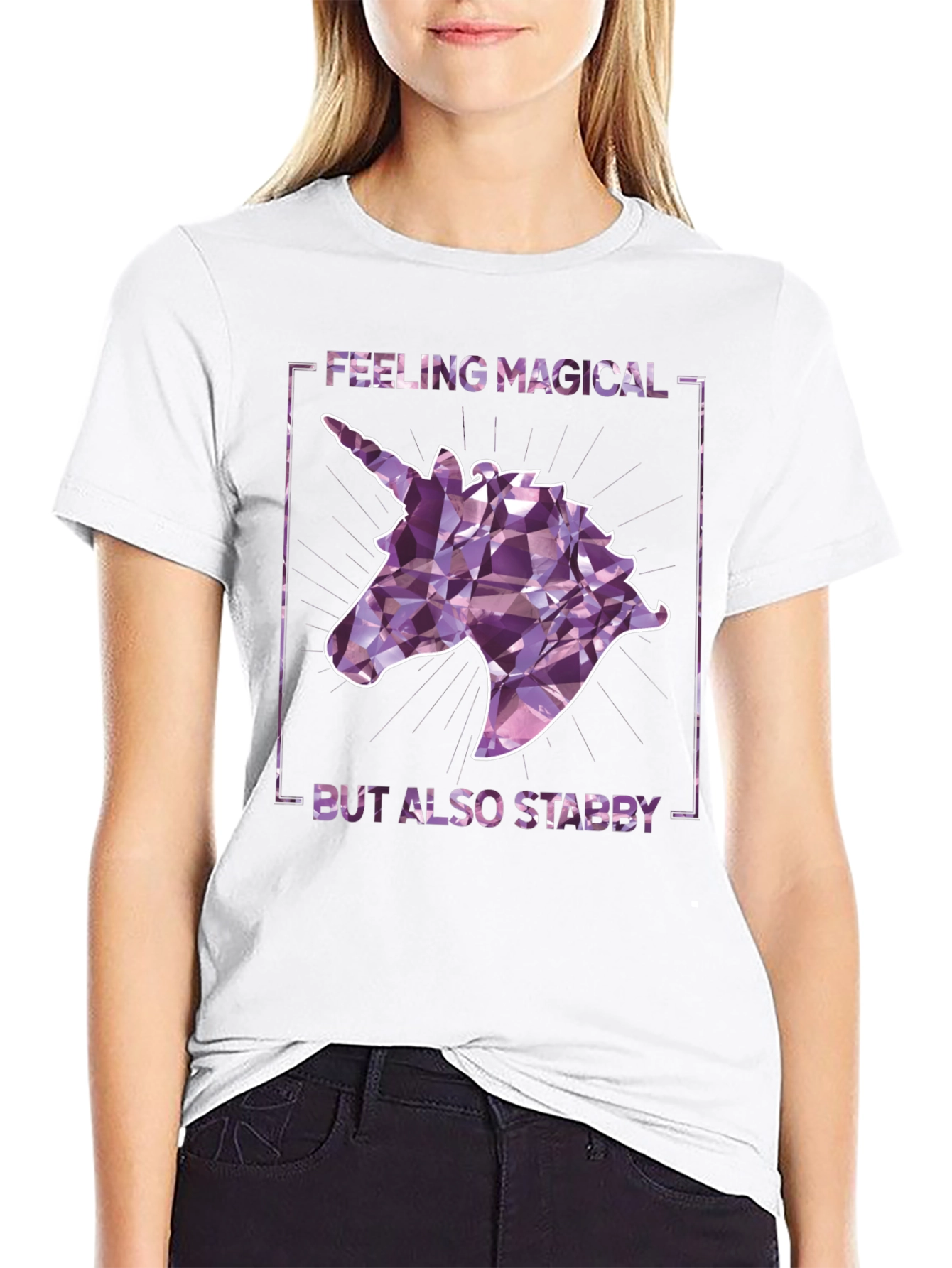Magical Yet Stabby Unicorn Graphic Tee