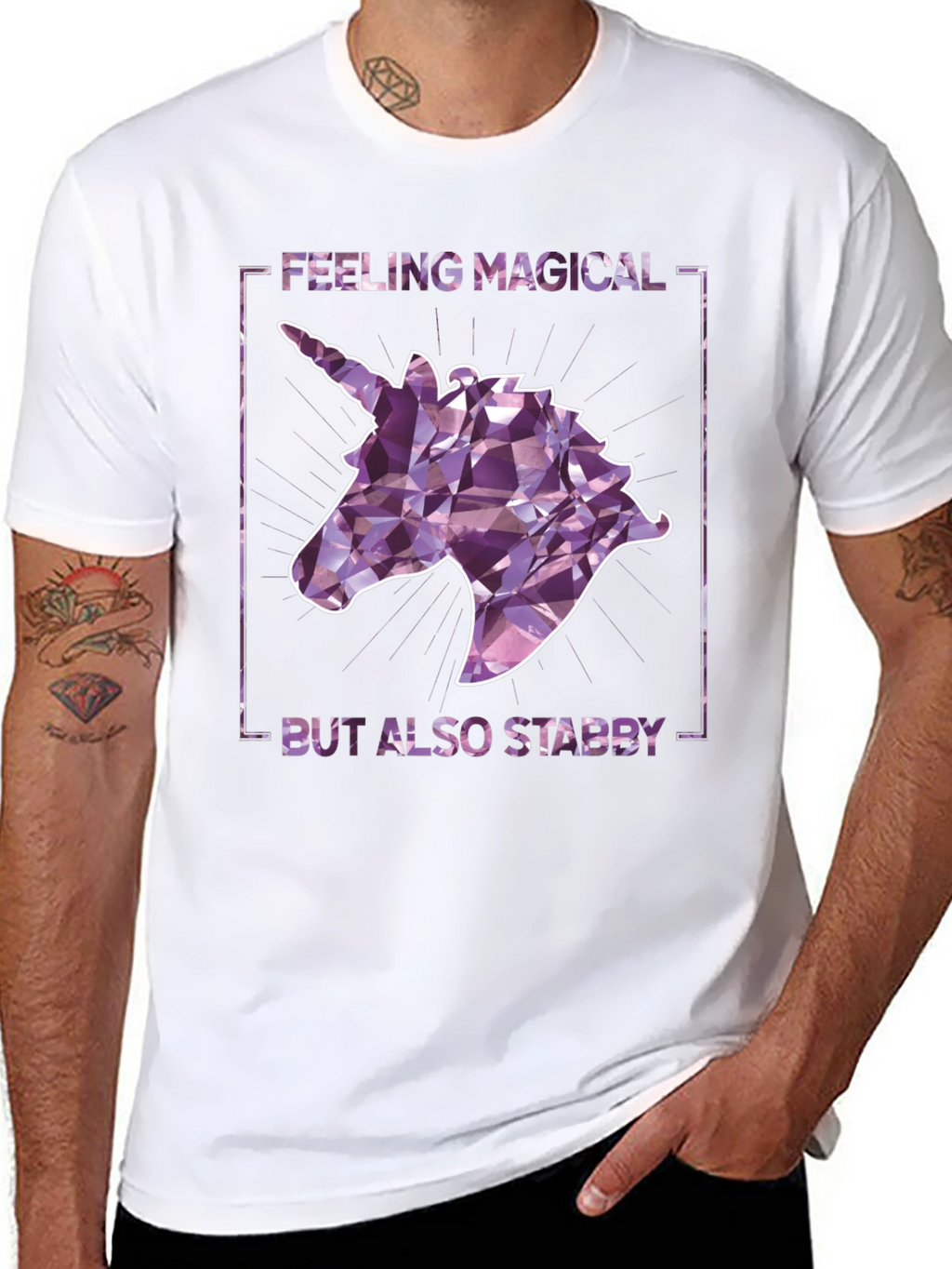 Magical Yet Stabby Unicorn Graphic Tee