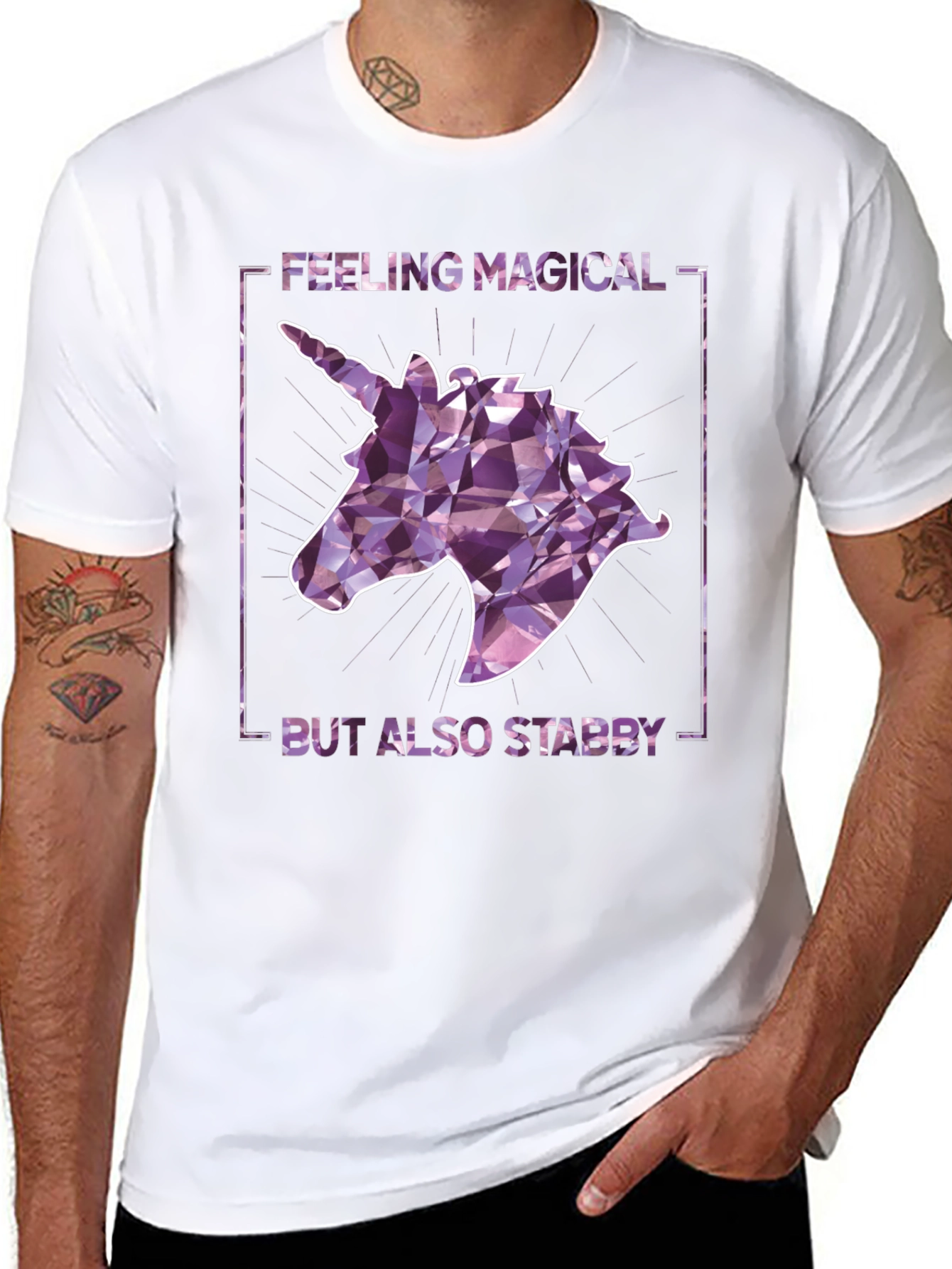 Magical Yet Stabby Unicorn Graphic Tee