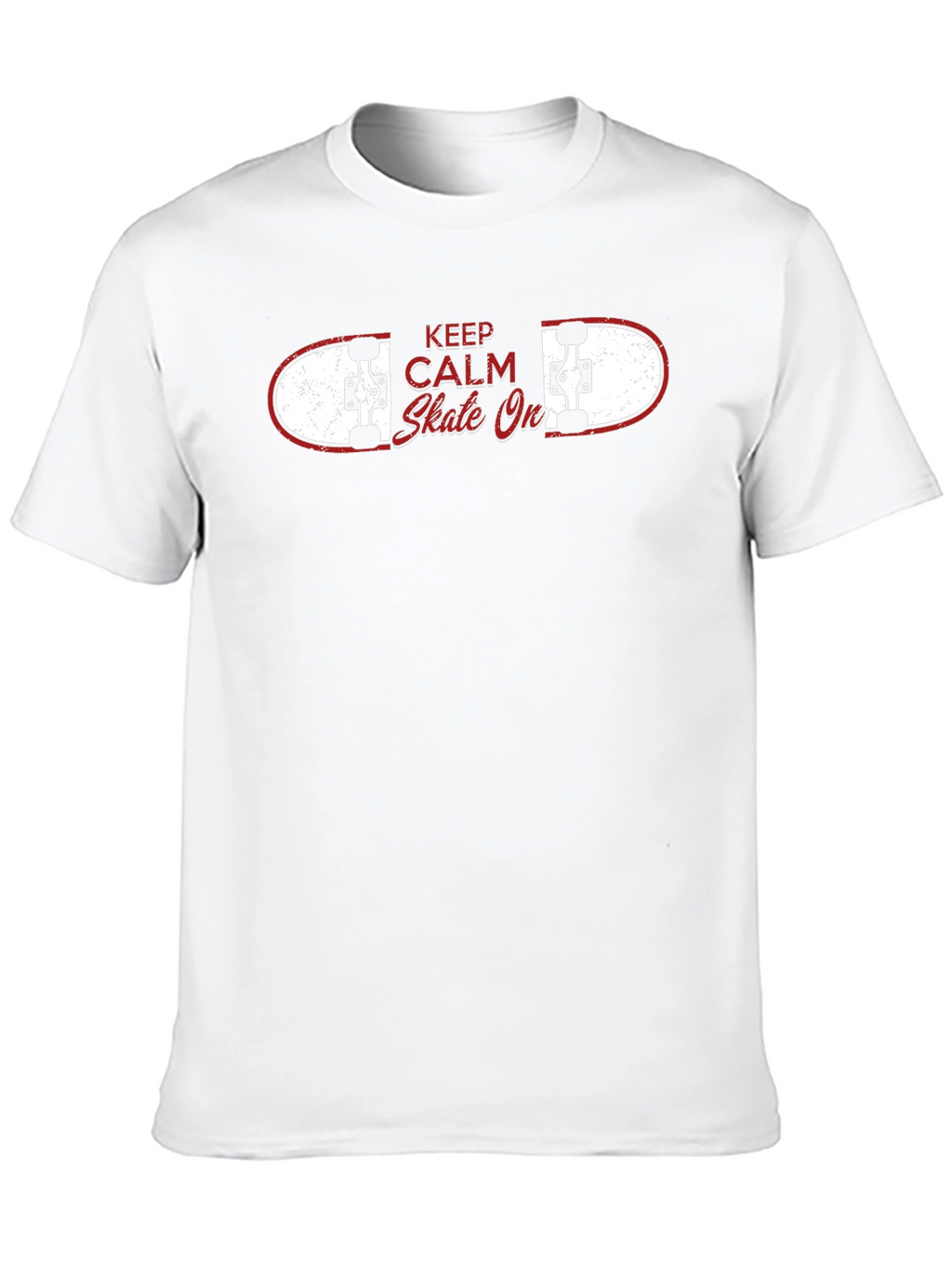 Keep Calm Skate On Black T-Shirt