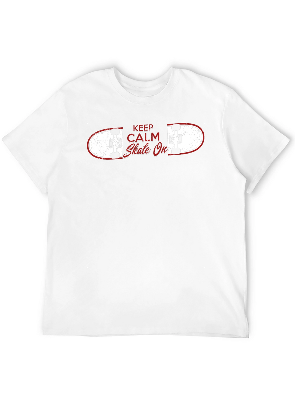 Keep Calm Skate On Black T-Shirt