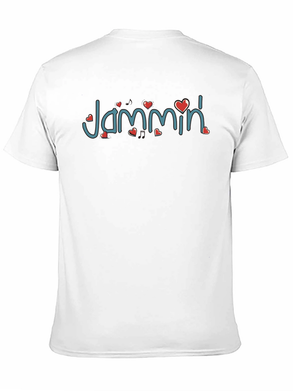 Jammin Heart Graphic Black T-Shirt
