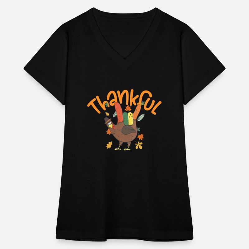 Peace Hand Sign Thankful Turkey Funny Thanksgiving