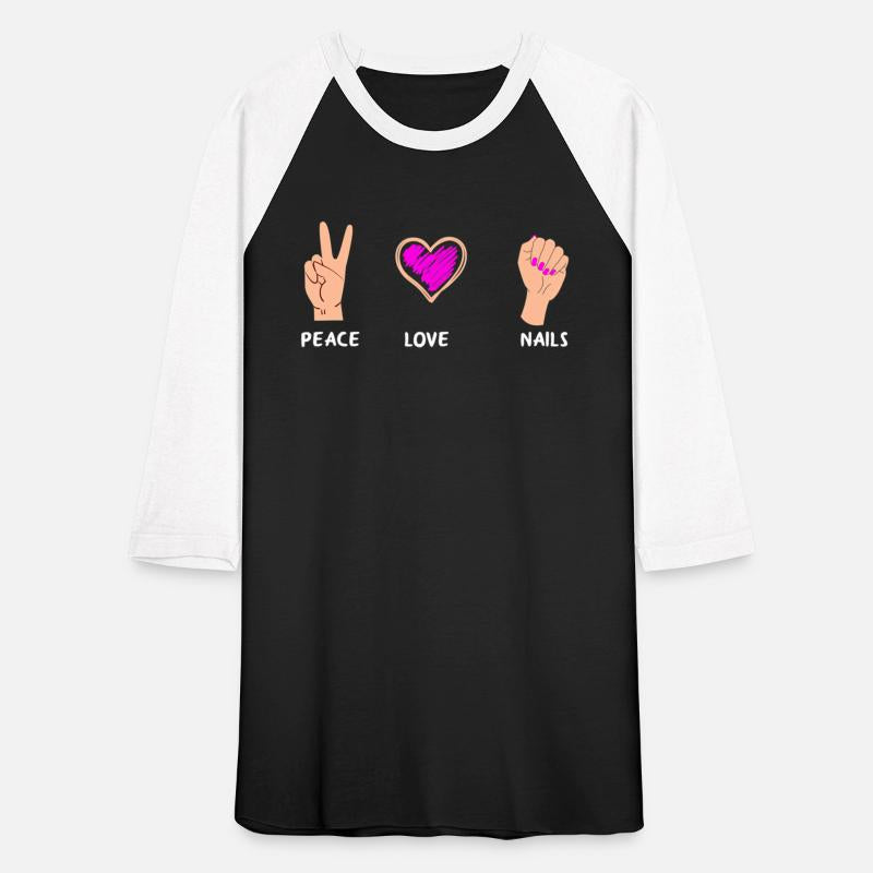 Peace Love Nails Funny Nail Artist Nail Tech Nail