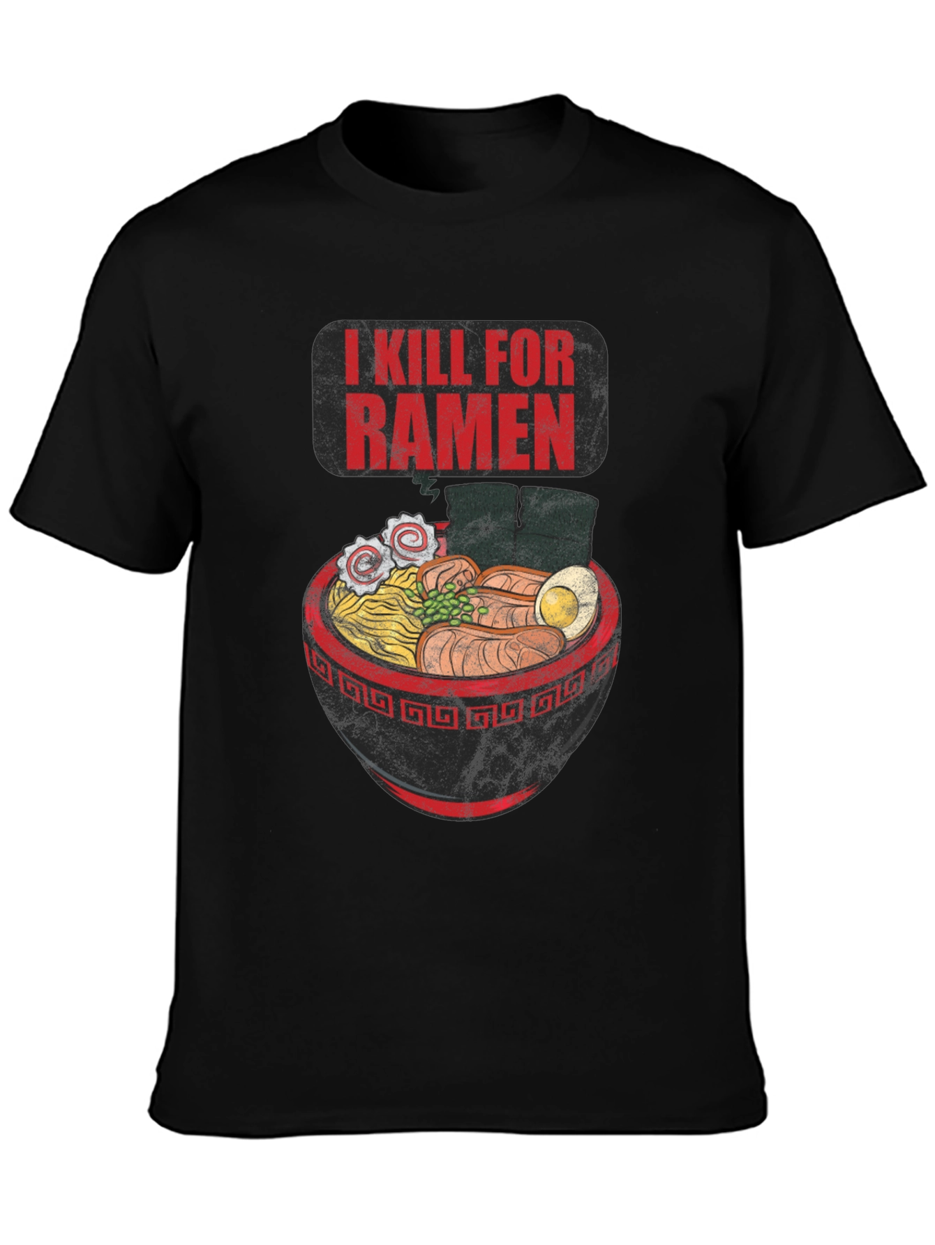 I Kill For Ramen Graphic Tee - Unique Foodie Shirt