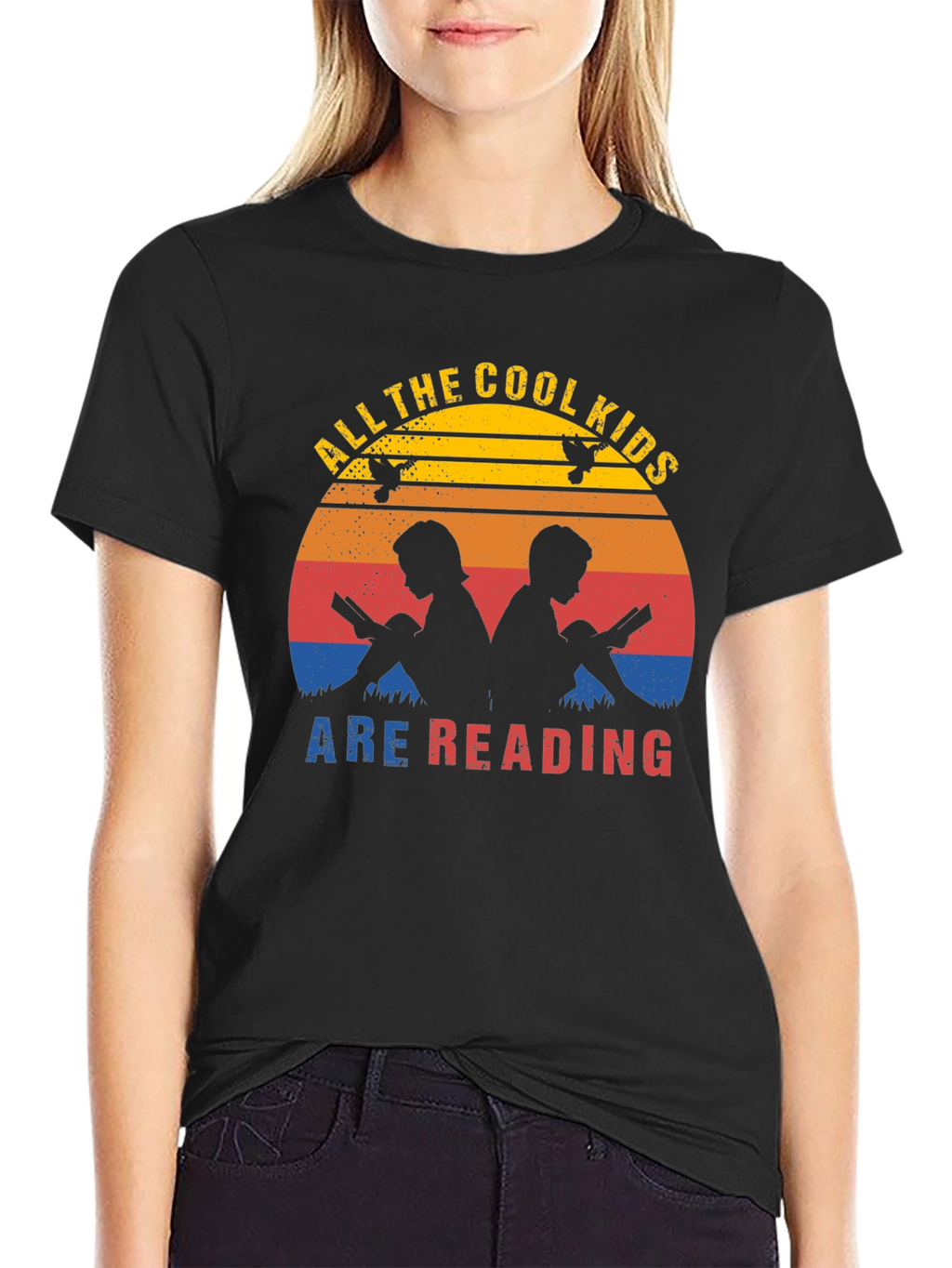 Cool Kids Reading Graphic Tee - Unisex Cotton T-Shirt